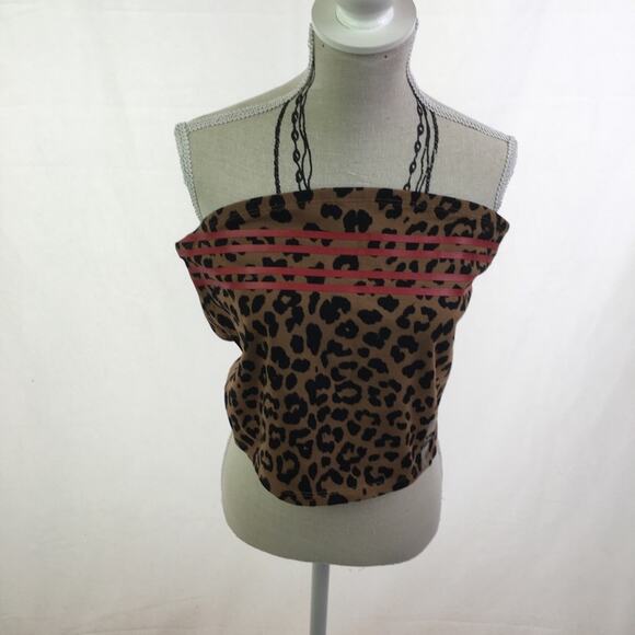 Flirtitude Active Crop Top Chocolate Leopard Large - Picture 3 of 16